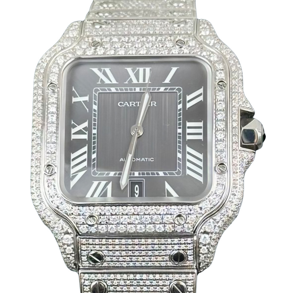 CARTIER SANTOS DE CARTIER LARGE 39.8MM STAINLESS STEEL WSSA0037 BXP & COA