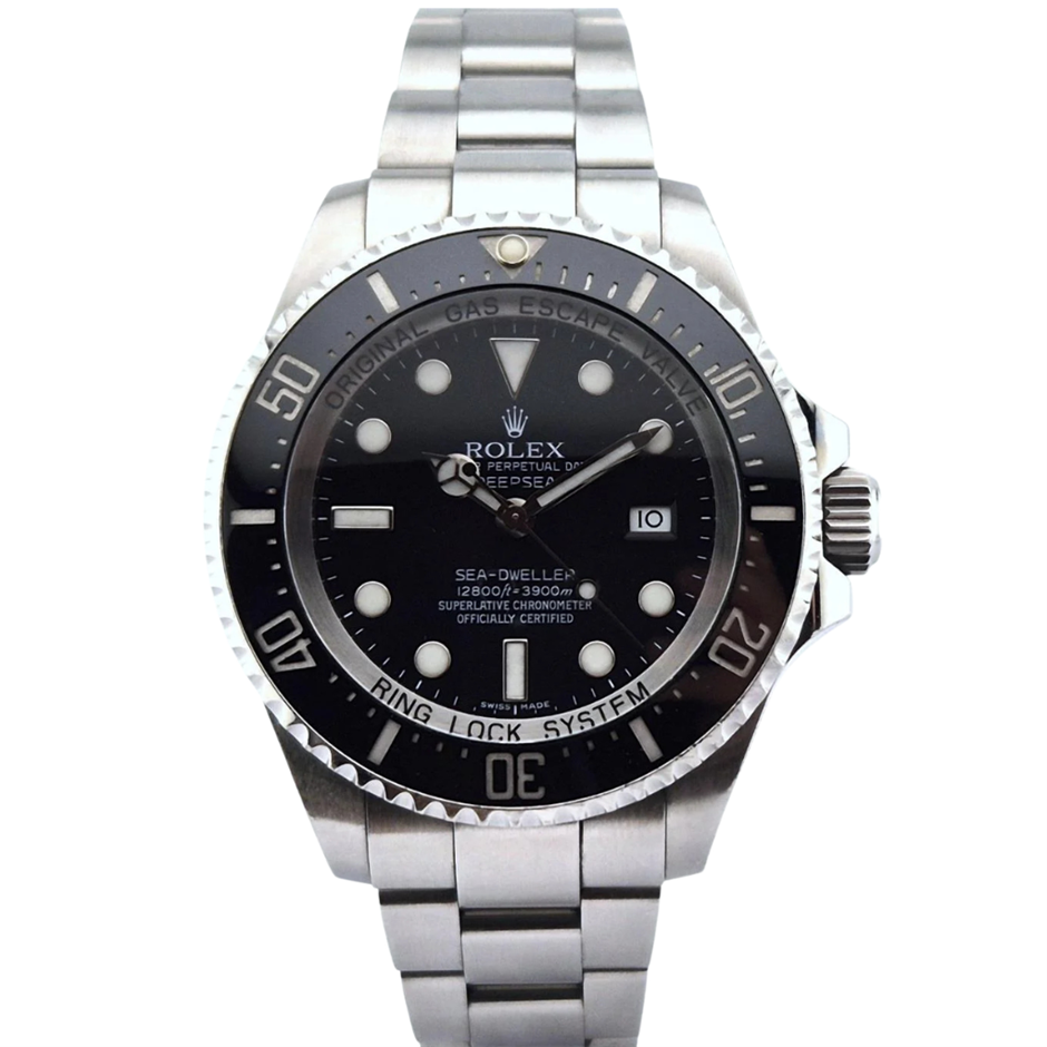 ROLEX SEA-DWELLER DEEPSEA 44MM STAINLESS STEEL 116660 AUTOMATIC WXO & COA