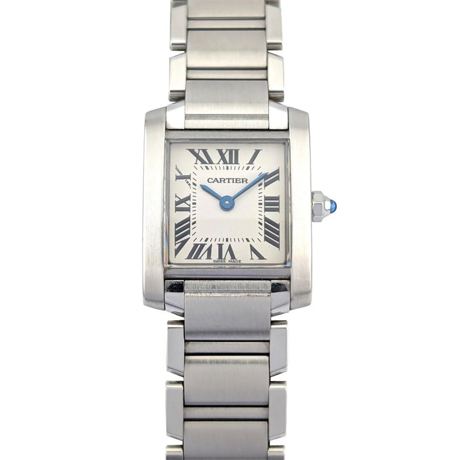 CARTIER 2384 TANK FRANÇAISE STAINLESS STEEL 20MM 2000S