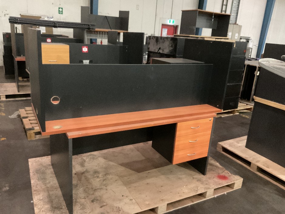 2x Timber Laminate Desks
