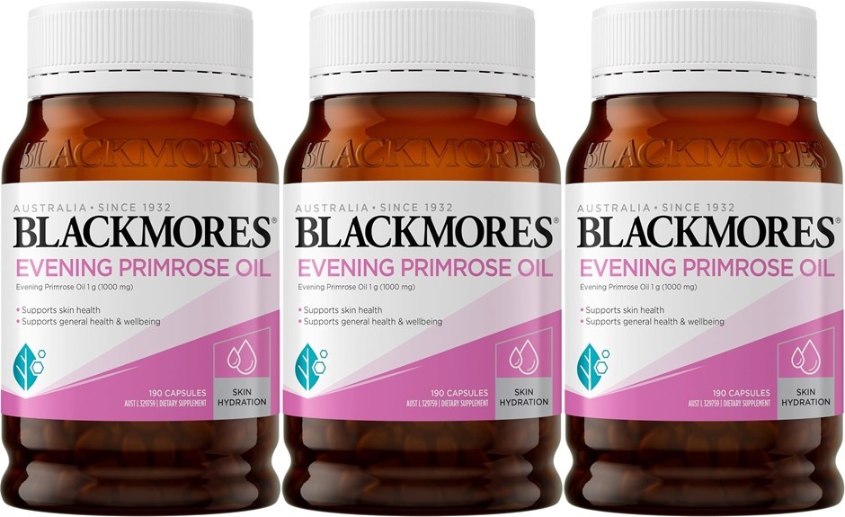 3 x BLACKMORES Evening Primrose Oil | Supports Skin Health & Hydration | An