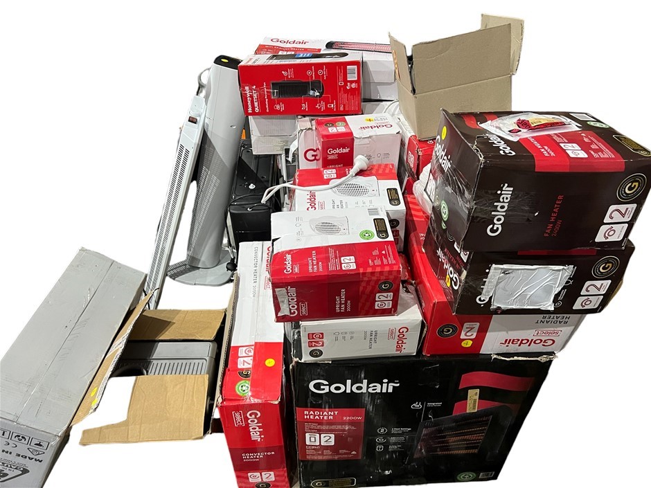 Assorted Returned Heaters. Please refer to photos for a better indication o