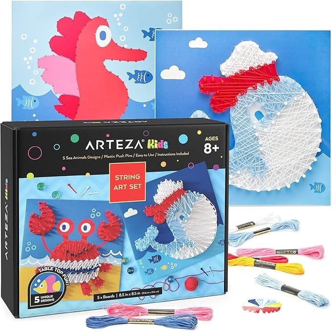 2 X ARTEZA Kids String Art Kit.