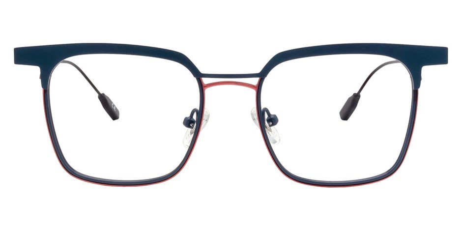 LUMINEYE Glasses Frames, 47-18-145, Metal Grey/Metal Red (C3), LU00068-C3.