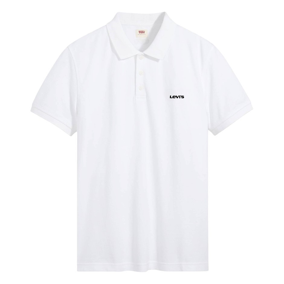 LEVI'S Men's Polo, Size S, 100% Cotton, White/Black (0000), 005RV. Buyers