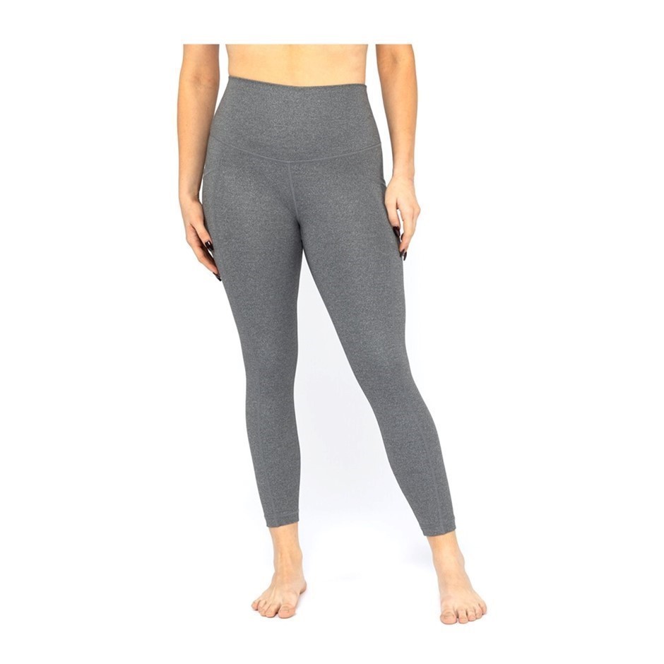 3 x 90DEGREE Women's Leggings, Size XS, 75% Nylon, Heather Charcoal. Buyer
