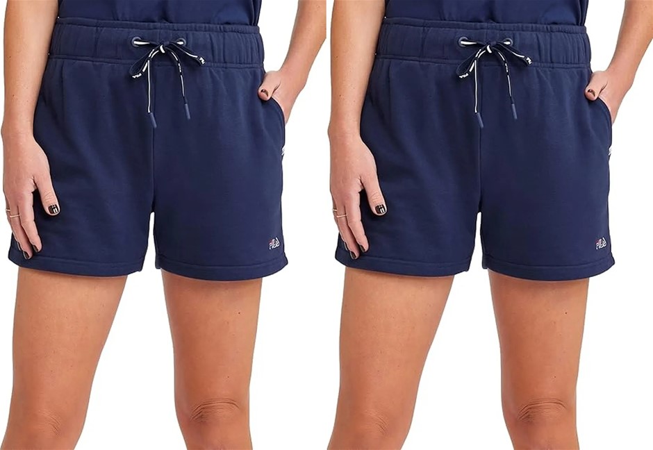 2x FILA Women's Classic 2.0 Short, Size 2XS, New Navy, ASS22331. RRP: $50.