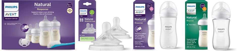Philips Avent Natural Response Baby Feeding Essentials Bundle – New Born Gi