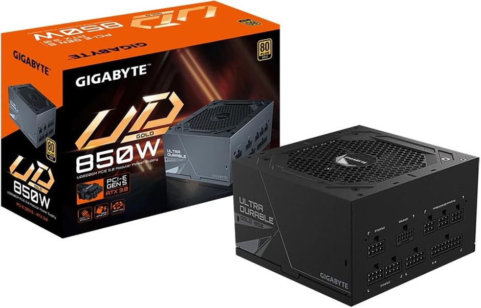 0006-3140657 · GIGABYTE UD850GM PG5 V2 Power Supply Unit - 850W, 80 Plus Gold, Support PCI