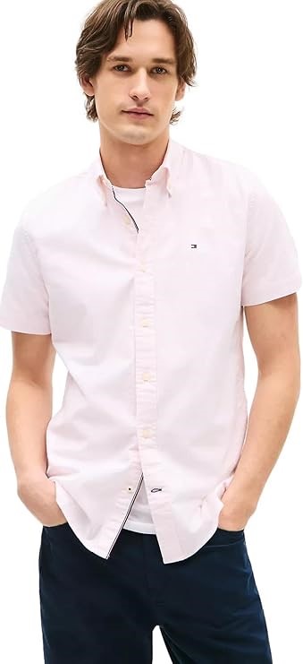 TOMMY HILFIGER Men's RF Stretch Stripe Oxford Shirt, Size L, 78J9041. RRP: