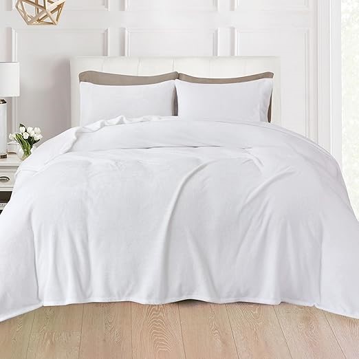Elegant Comfort Luxuriously Soft Velvet Plush Flannel Sheet - Premium Quali
