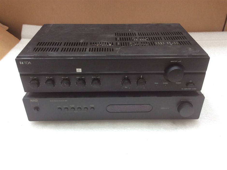 TOA A-2060 CE-AU Mixer Amplifier + NAD C 422 RDS Stereo Tuner