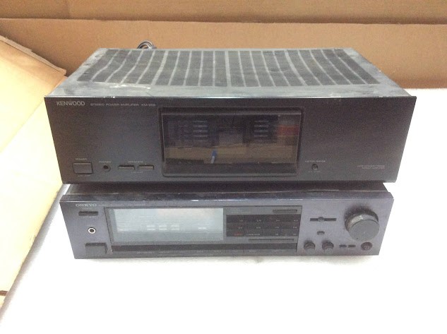 Kenwood KM-209 Stereo Power Amplifier&Onkyo TX-82 Quartz Synthesized Tuner