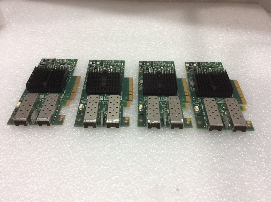 Mellanox MHPH29D-XSR Dual Port SFP+ PCIe Network Adapter (Lot of 4)