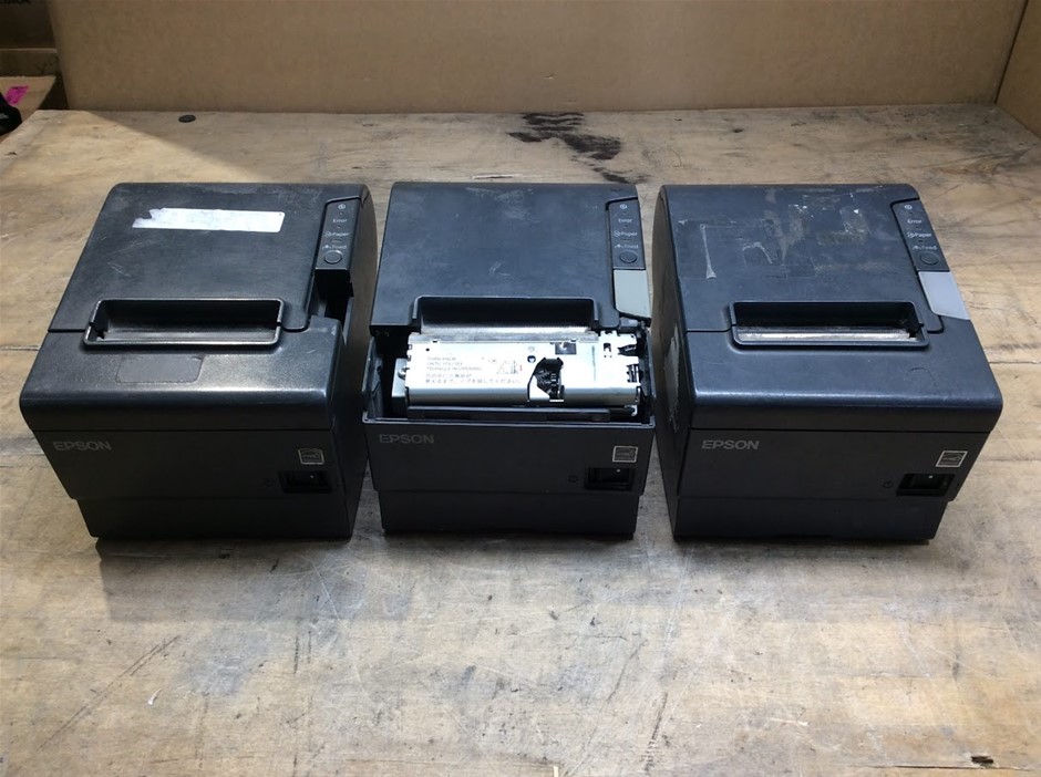 Epson TM-T88V Thermal Receipt Printer (Lot of 3)