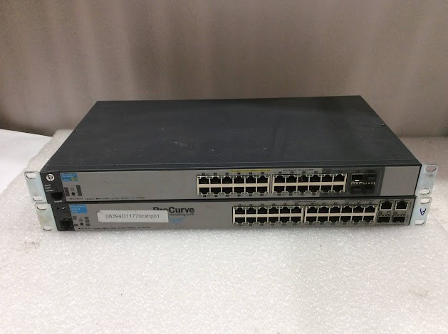 HP J9299A 2520G-24 POE&Procurve 2610-24 J9085A Switch (Lot of 2)