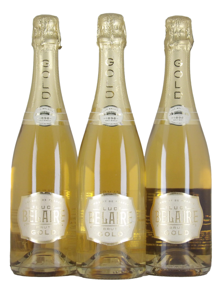 Luc Belaire Brut Gold NV (3x 750mL) France