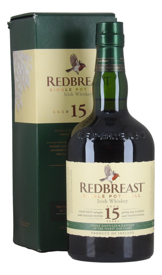 Redbreast 15 Year Old Single Pot Still Irish Whiskey (1x 700mL) Ireland