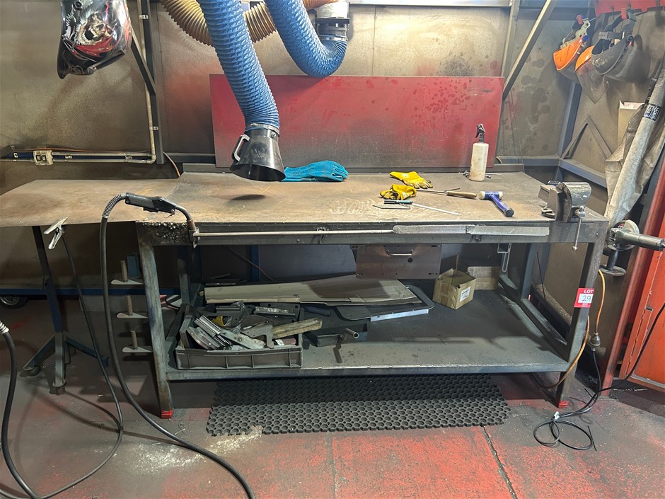 Steel Welders Bench with Vice