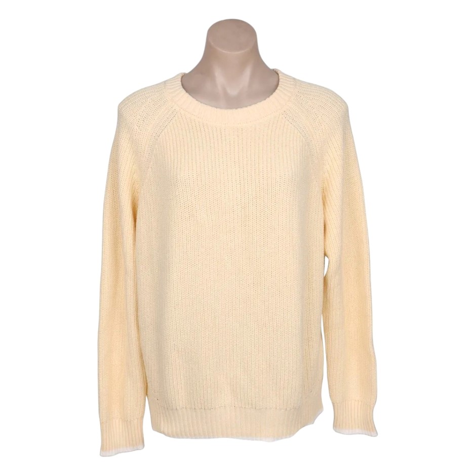 MATTY M Women's Knit Sweater, Size L, Apricot. NB: faint staining on collar