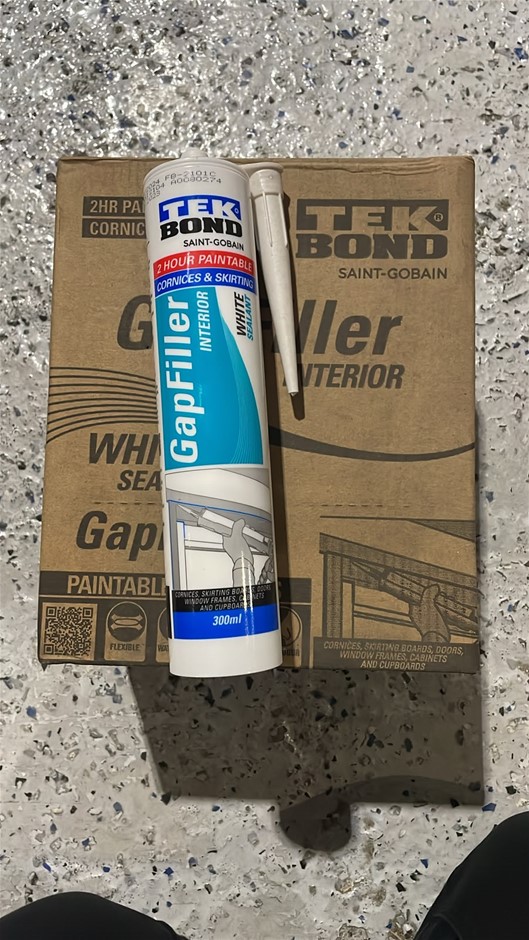 12 Cartridges Tek Bond Gap Filler - White
