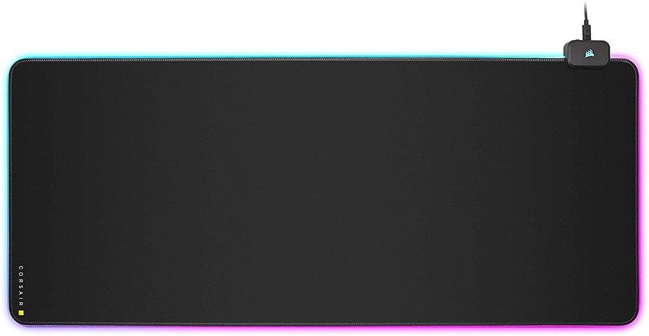 CORSAIR MM700 RGB Extended XL Cloth Gaming Mouse Pad, Black.