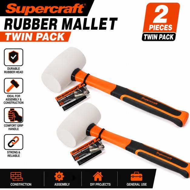 (2 Units) Supercraft TAM0940 Supercraft Mallet White. 24oz