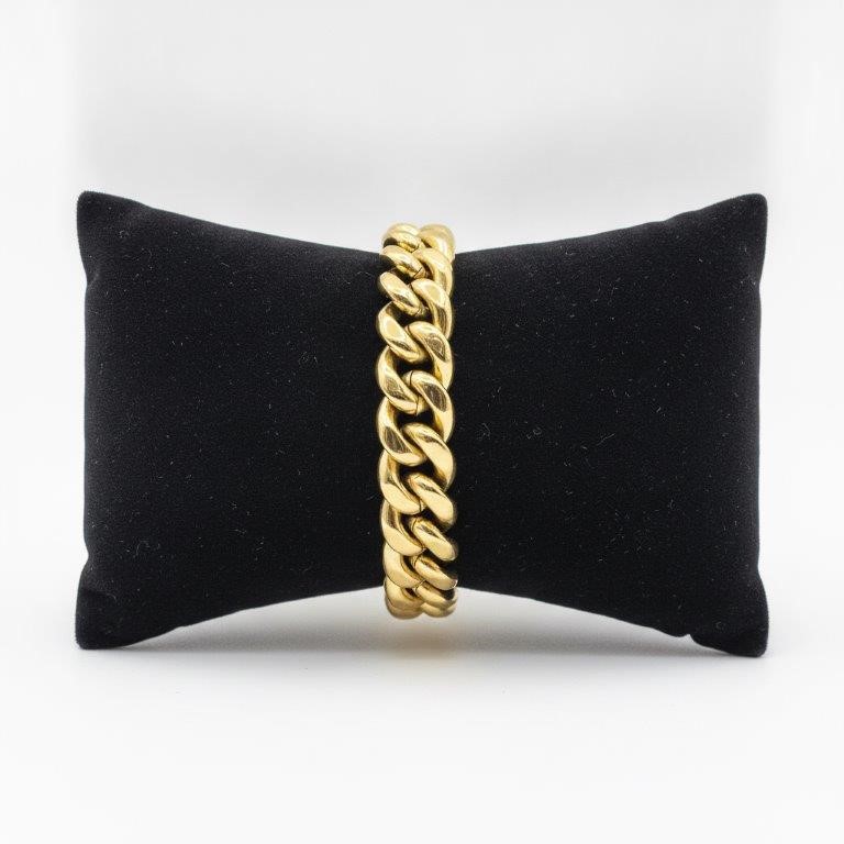 Luxury 18K Gold PVD Miami Cuban Link Bracelet 14mm-22cm(9 inch)
