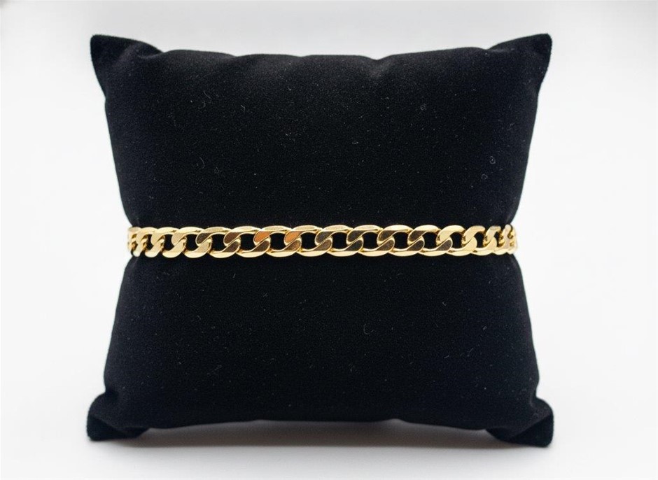 18KGold-filled/Italy Stamped  Yellow Gold Filled Bracelet -17.5cm-Bonus