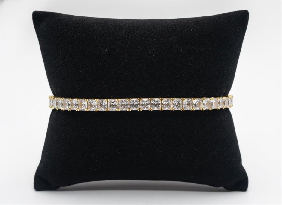 18K/Italy  Yellow Gold Filled bracelet(stamped)Warranty Quality-Bonus Gift