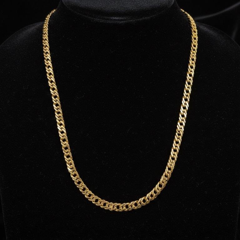 18KGold-filled/Italy Stamped  Yellow Gold Filled Chain -55cm-Bonus Gift
