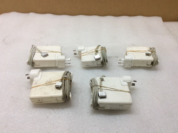 Apple MagSafe Mixed Model Power Adapters (Lot of 5)