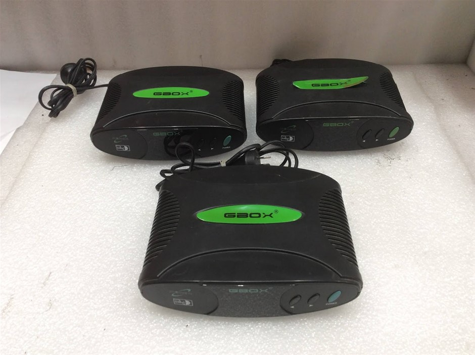GBOX Satellite Receiver Set Top Box DVB Receiver (Lot of 3)