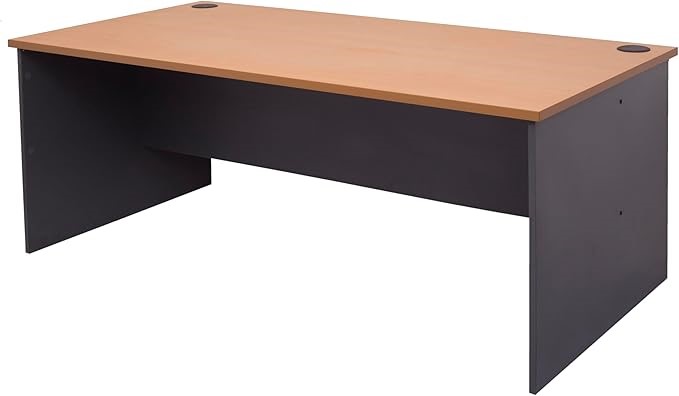 RAPIDLINE Rapid Worker Desk, 90D x 180W x 73H centimetres, Beech/Ironstone.