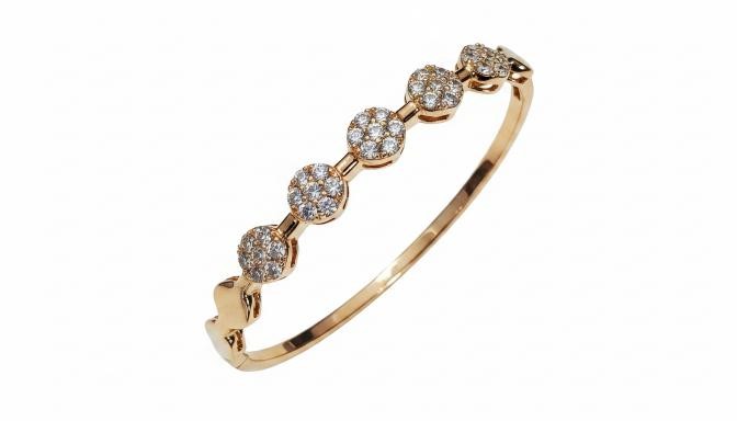 18KGF/ITALY Rose Gold Filled bangle -(stamped 18KGF/ITALY)-Bonus Gift