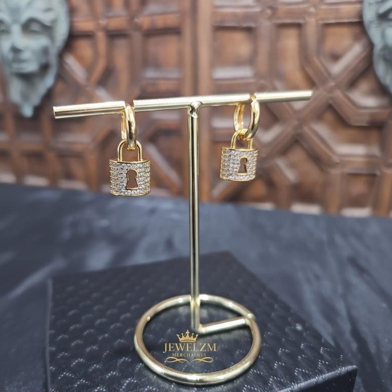 22K/Italy Gold Filled Earring -(stamped 22K/Italy)-Warranty Quality