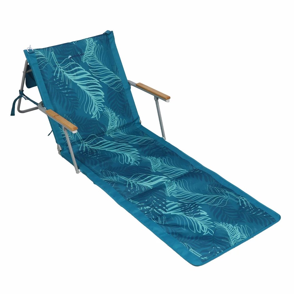 Waters Edge Beach Lounger, Blue (106 x 53.5 x 46 cm).