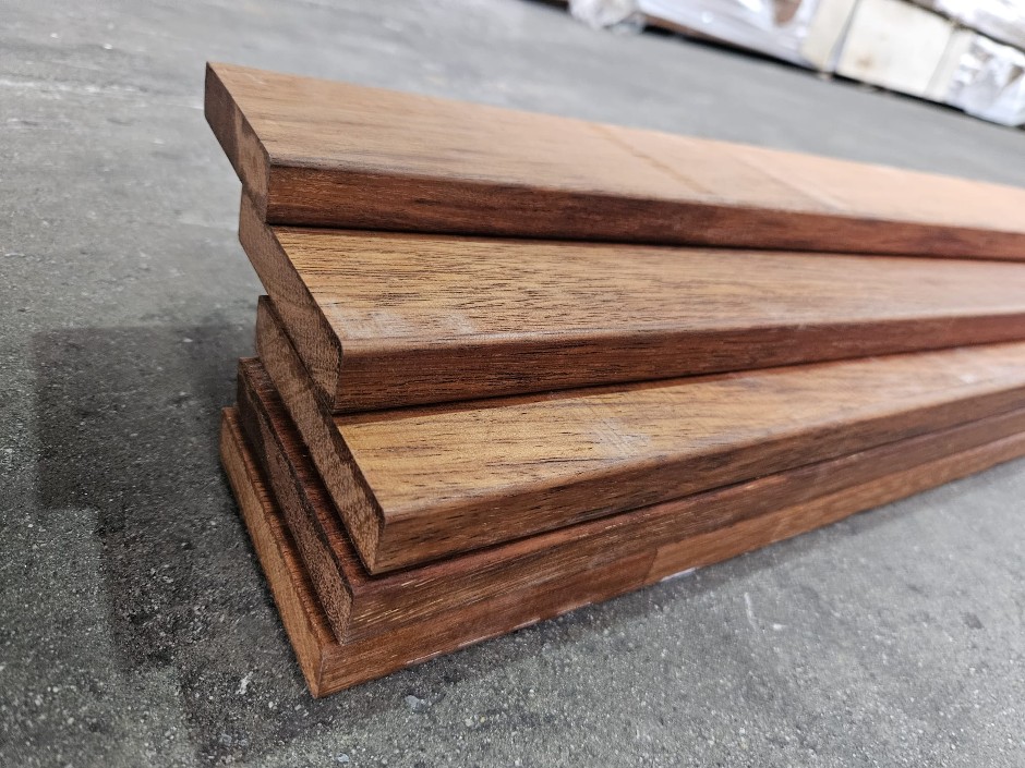10 packs of Merbau Decking 90x19 5 pieces per pack of 2.25m (Unused)