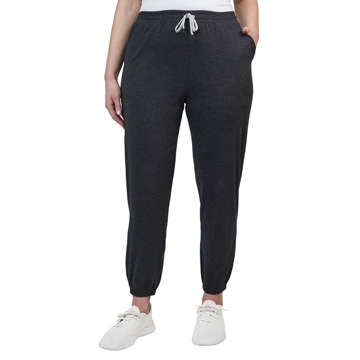 2 x SIGNATURE Women's Lightweight Jogger, Size M, Black. Buyers Note - Dis