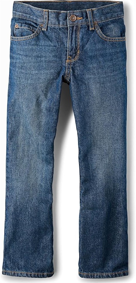 1pk x THE CHILDREN'S PLACE Boy's Basic Bootcut Jeans, Size 14, Dark Jupiter