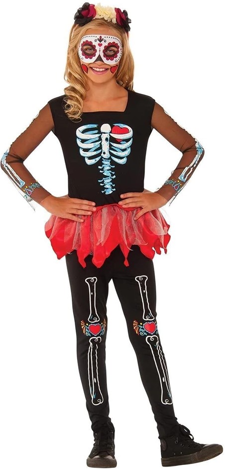 RUBIE'S Kids Scared To The Bone Skeleton Costume, Size 9-12 (137-152cm), 61