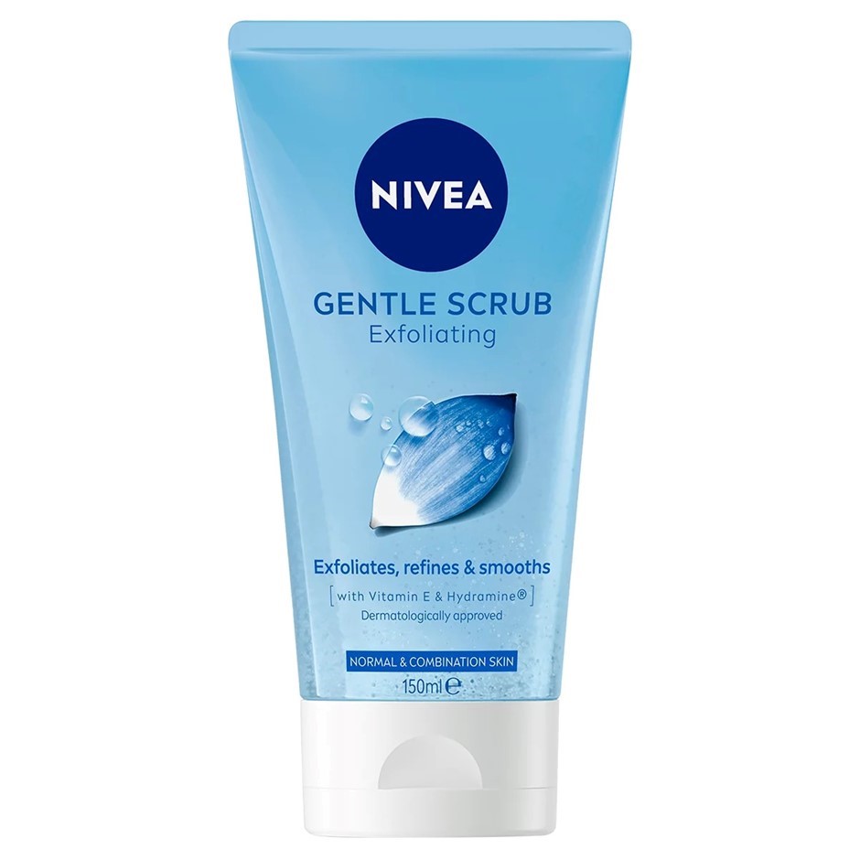 3 x NIVEA Gentle Exfoliating Face Scrub, 150ml.