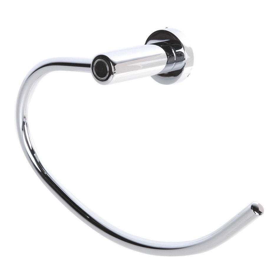 2 x MILENO Towel Rings, Chrome Finish.