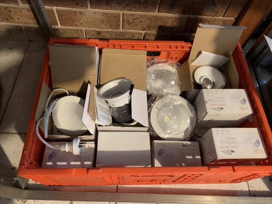 Quantity of Various Size and Style LED Down Lights (Unused)