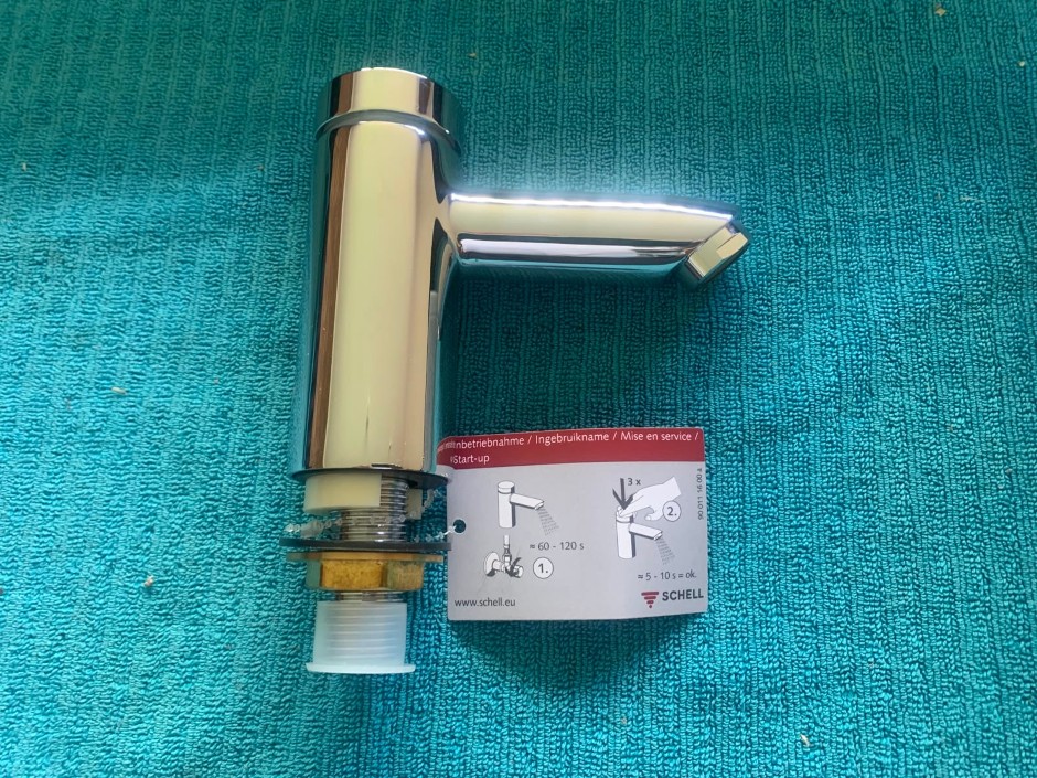 1 x Schell Self-Closing Bas Tap (Unused)