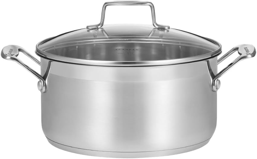 SCANPAN Impact 24cm/4.8L Dutch Oven, Silver. NB: used. <b>Important Notice:
