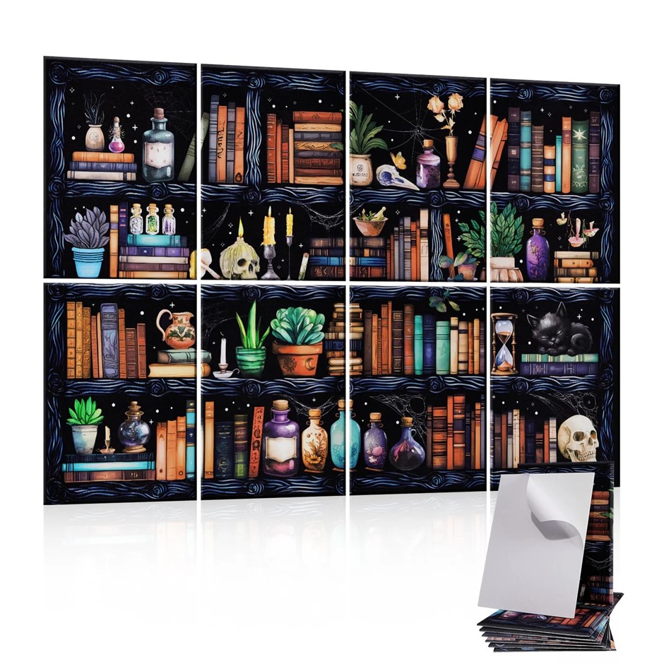 TUTMYREA 8 Pieces Art Acoustic Wall Panels, 48''X32'' High-Density Sound Ab