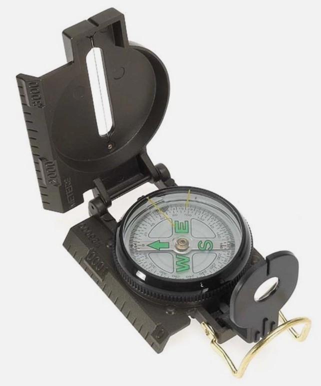 MILITARY LENSATIC Ranger Compass with Ruler, 10 Pieces