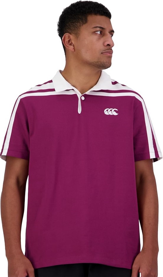 CANTERBURY Men's The Cane Toads Heritage Jersey, Size M, Maroon/White, QA00