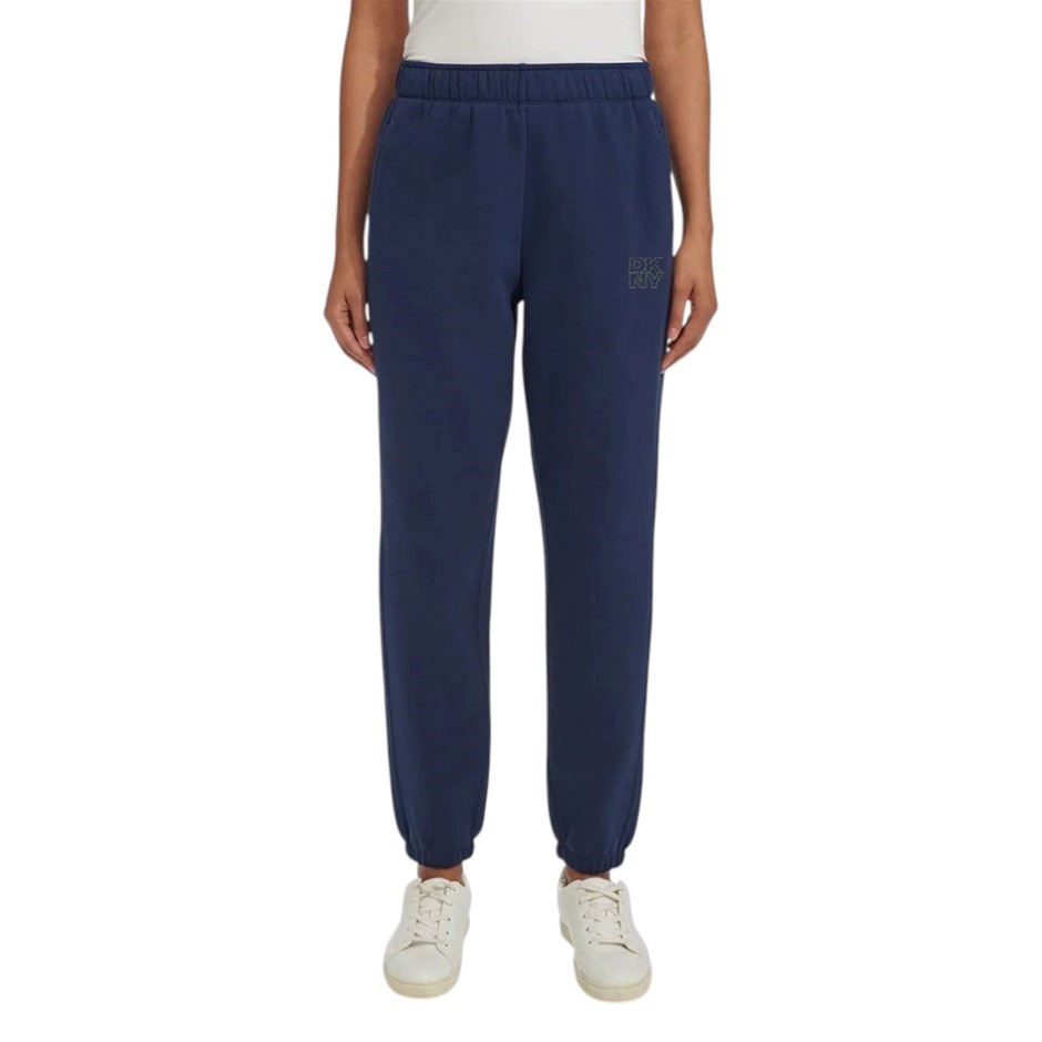 DKNY SPORT Women's Fleece Pants, Size M, 60% Cotton, Peacoat (PCT). Buyers